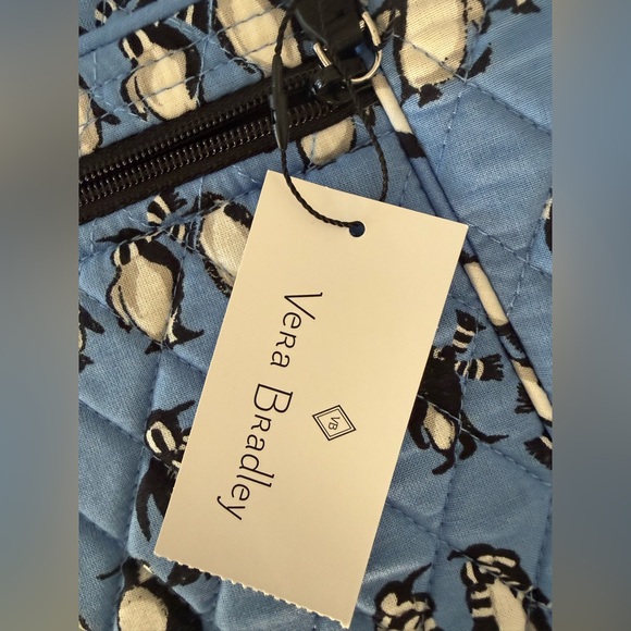 Vera Bradley Blue Penguin Pattern Crossbody Bag - Picture 3 of 5